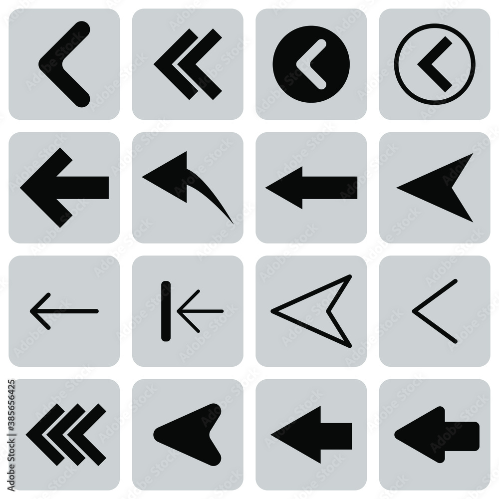 Set of simple arrows, waypoint sign symbols isolated on white background EPS Vector Set of simple arrows, waypoint sign symbols isolated on white background EPS Vector