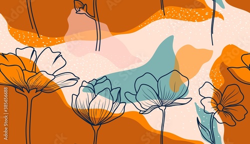 Hand drawn abstract pattern. vector illustration