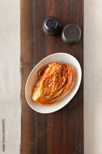 Korean traditional food, kimchi (Cabbage kimchi).