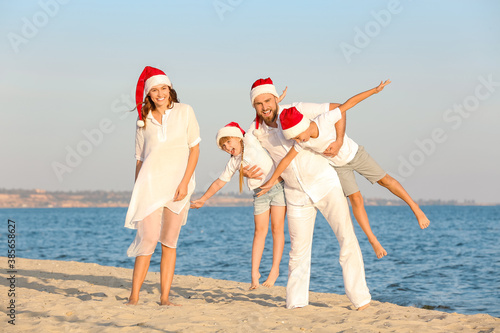 Happy family celebrating Ch...