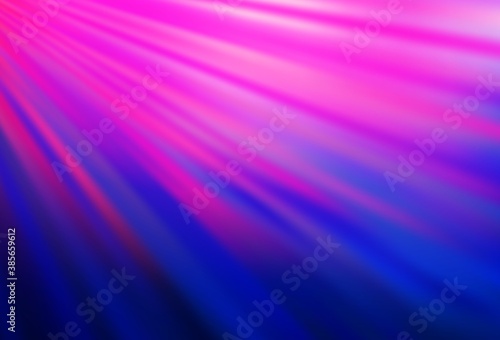 Light Pink, Blue vector backdrop with long lines.