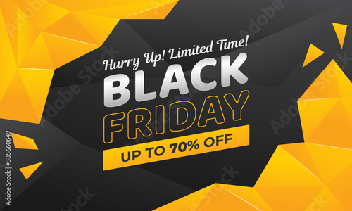 modern gradient geometric modern black friday banner concept vector