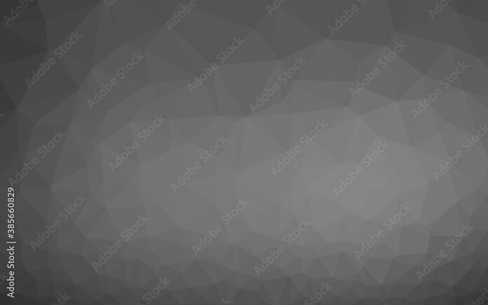 Light Silver, Gray vector shining triangular template.