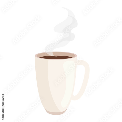 coffee mug design of drink caffeine breakfast and beverage theme Vector illustration