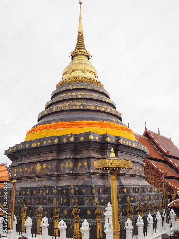 Naklejka premium Wat Phra That Lampang Thai temples of northern Thailand