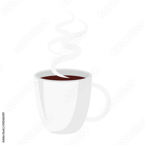 coffee mug isolated design of drink caffeine breakfast and beverage theme Vector illustration
