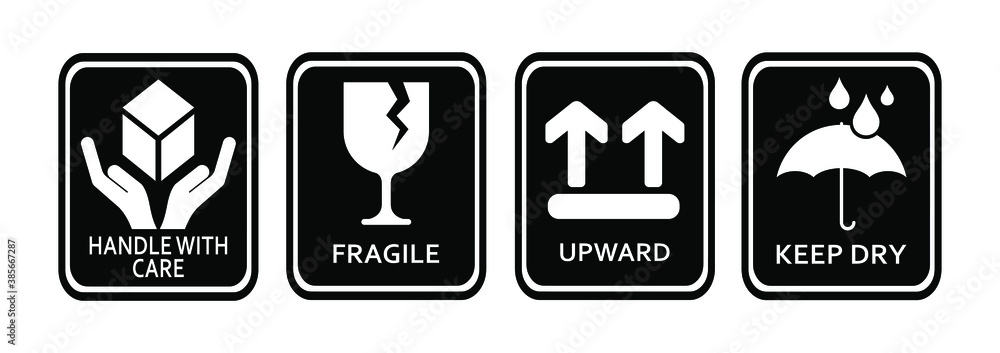 cargo icon set on white background cargo icon set on white background
