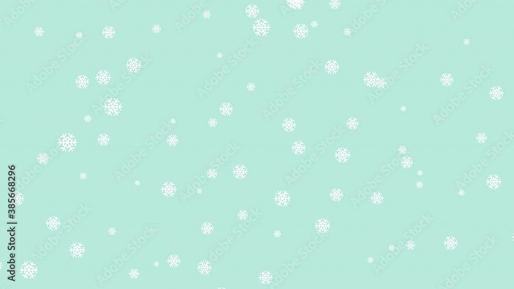 Looping falling snowflake animated background. Endless continuously falling snow for Christmas festival in winter season on green screen. Looping falling snowflake animated background. Endless continuously falling snow for Christmas festival in winter season on green screen.