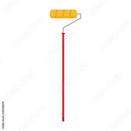 paint roll design of construction remodeling working and repairing theme Vector illustration
