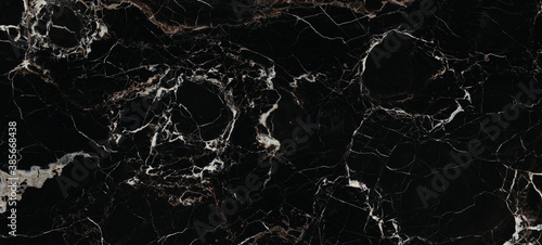 Glossy marble texture background, luxurious black agate marble texture with brown veins, polished quartz stone background, natural breccia marble for ceramic wall and floor tiles.