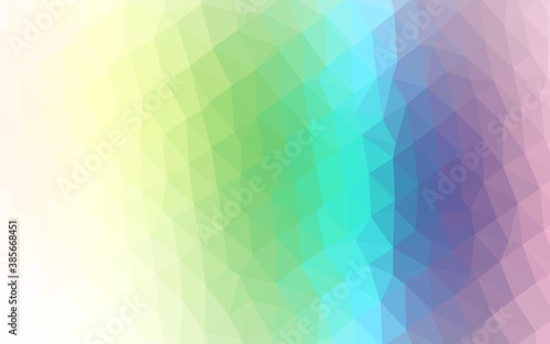 Wallpaper Mural Light Multicolor, Rainbow vector low poly cover. Torontodigital.ca