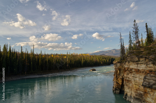 Athabasca River after the Falls