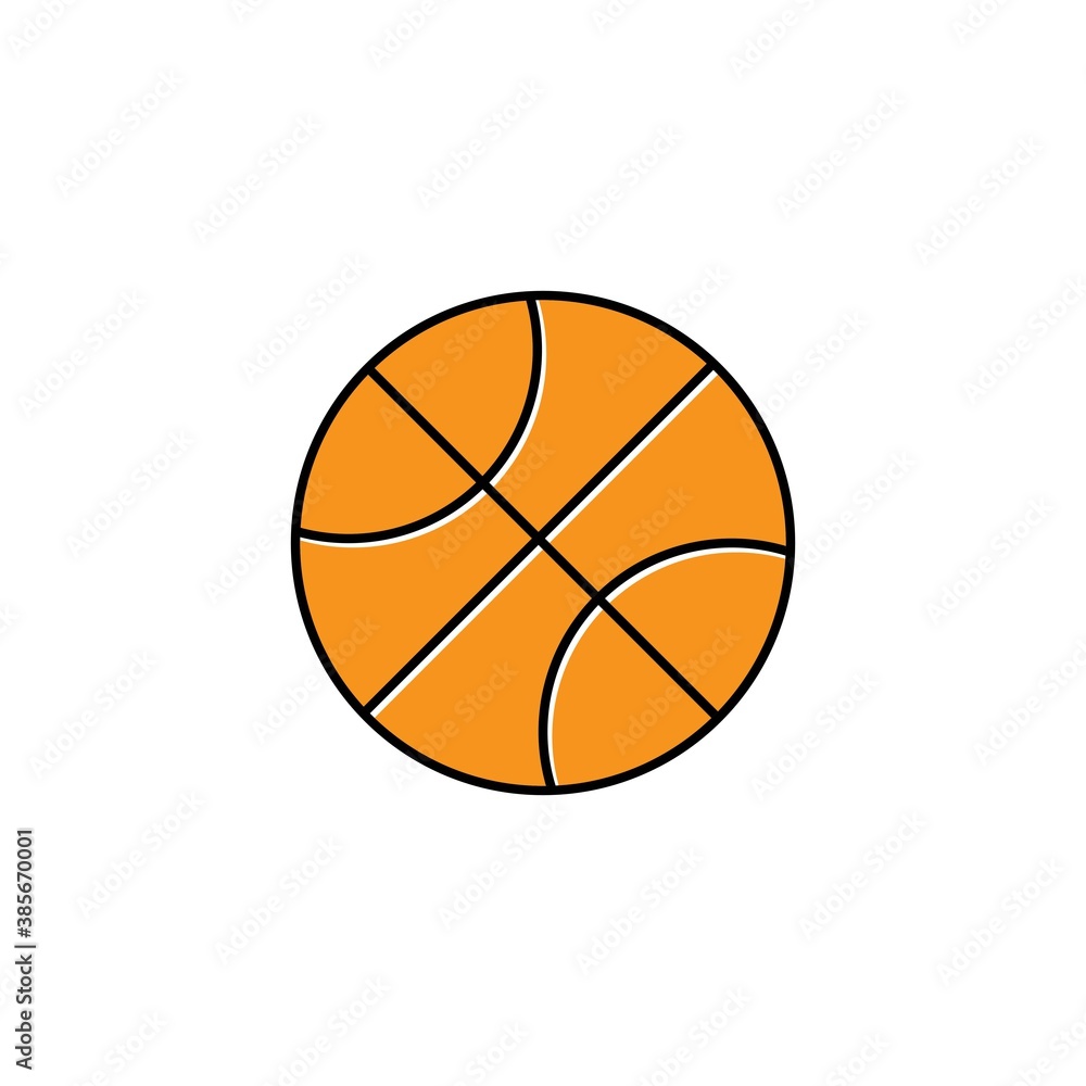 basketball logo desain illustration