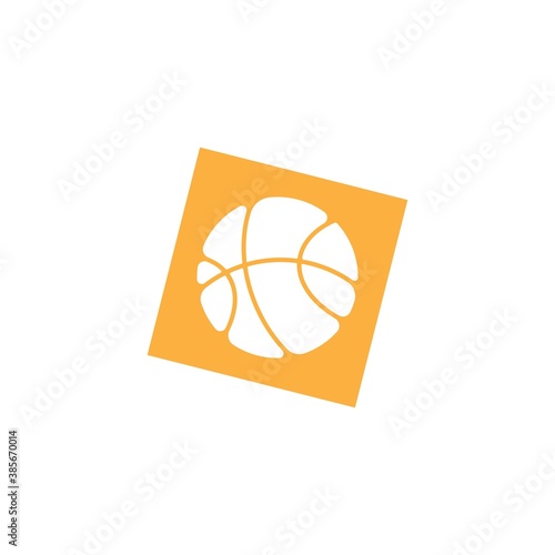 basketball logo desain illustration