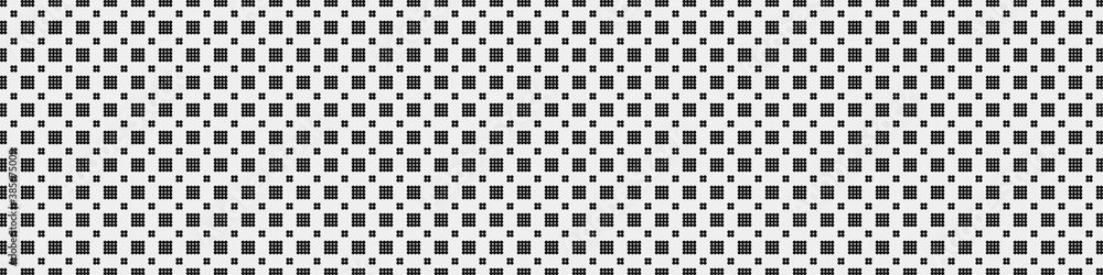 Fototapeta premium Abstract Cross Pattern Dots Logo generative computational art illustration