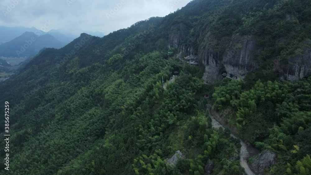 Aerial photography of ancient Asian temples Aerial photography of ancient Asian temples