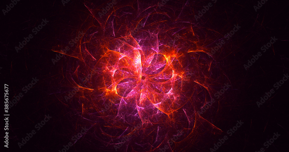 Obraz premium 3D rendering abstract circle light background