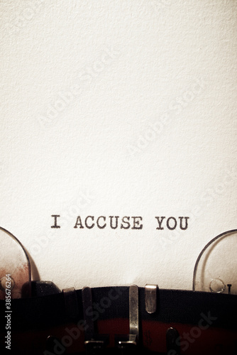 I accuse you phrase