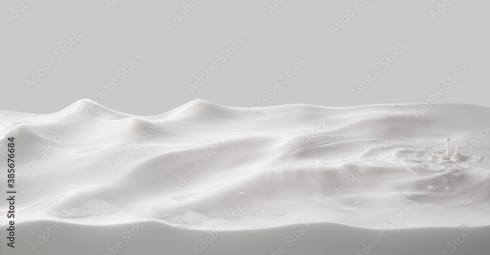 Obraz premium Milk surface waves
