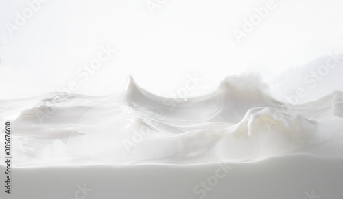 Fototapeta Naklejka Na Ścianę i Meble -  Milk surface waves