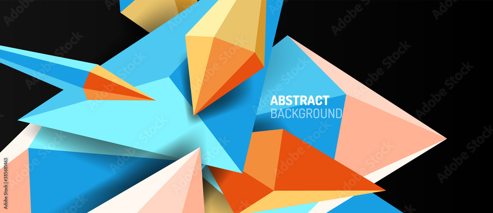 3d low poly abstract shape background vector illustration 3d low poly abstract shape background vector illustration
