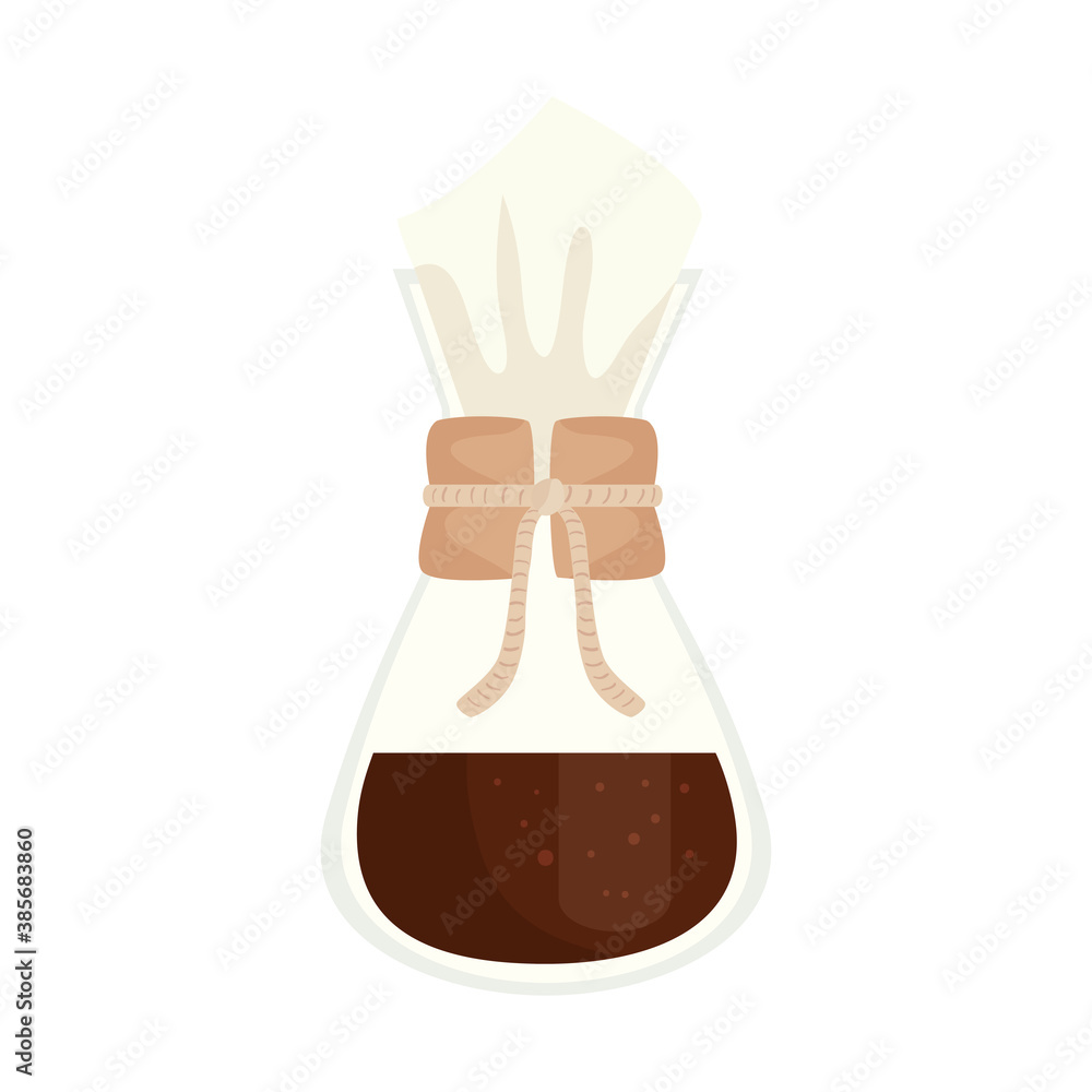 coffee bag design of drink caffeine breakfast and beverage theme Vector illustration
