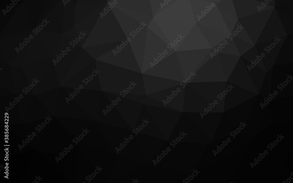 Dark Black vector blurry triangle template. Dark Black vector blurry triangle template.