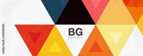 Mosaic triangle pattern abstract background for cover, banner, flyer and poster and other template