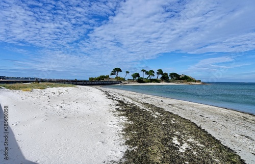 Plage, Ilot Saint Anne, Saint Pol de Léon, Finistère, Bretagne, France