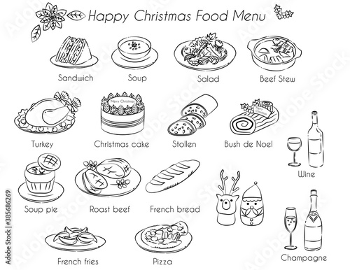 クリスマスフードメニューアイコン