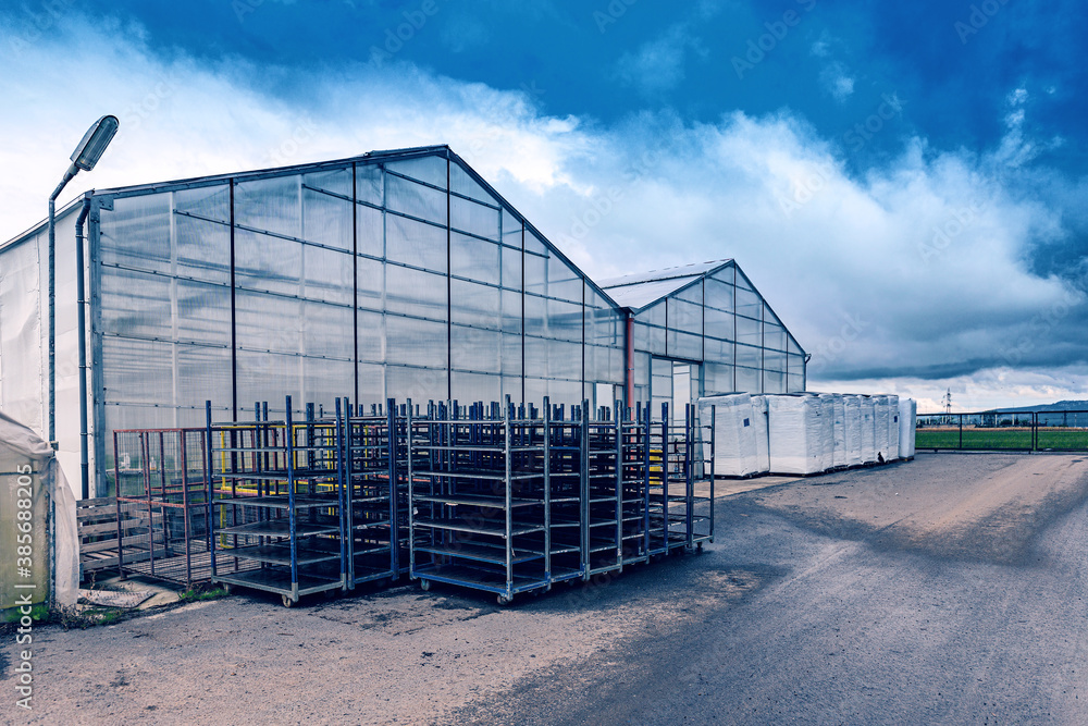 Obraz premium Modern greenhouse complex