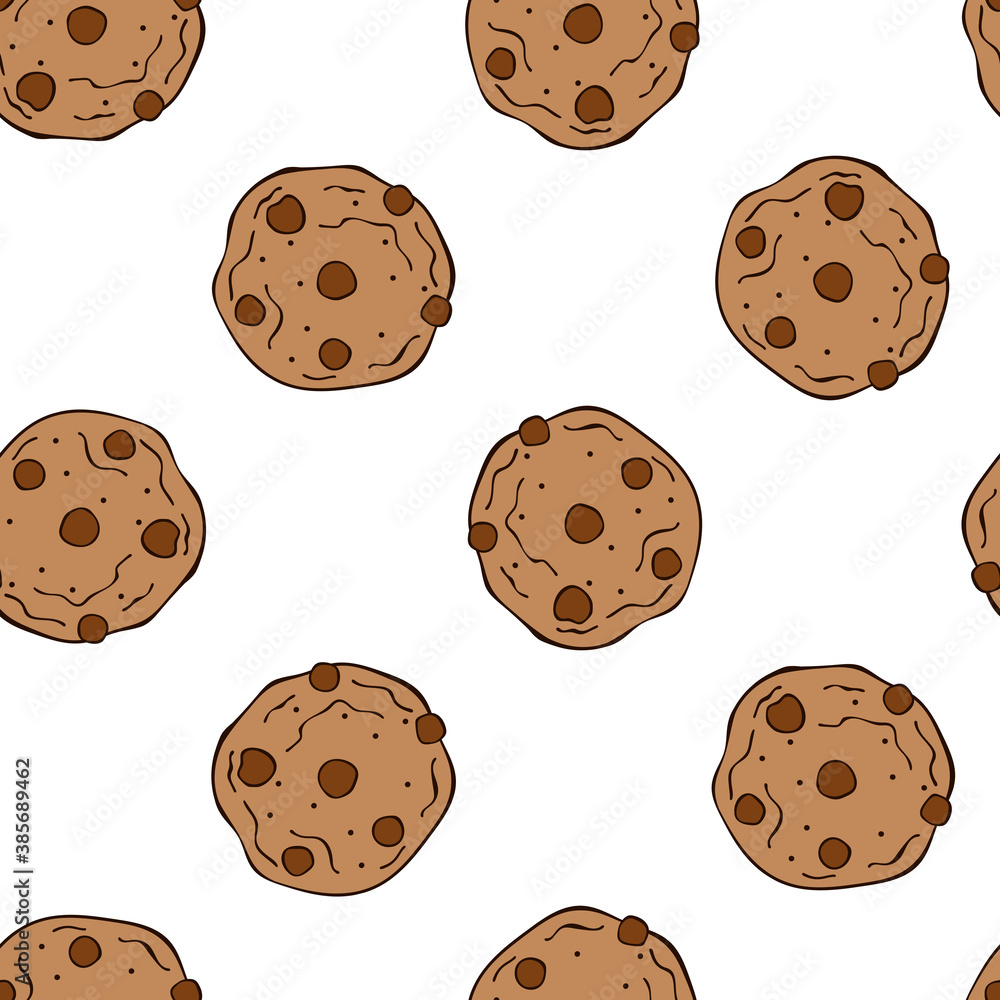chocolate-chip-cookies-seamless-vector-pattern-background-cartoon-print-stock-vector-adobe-stock