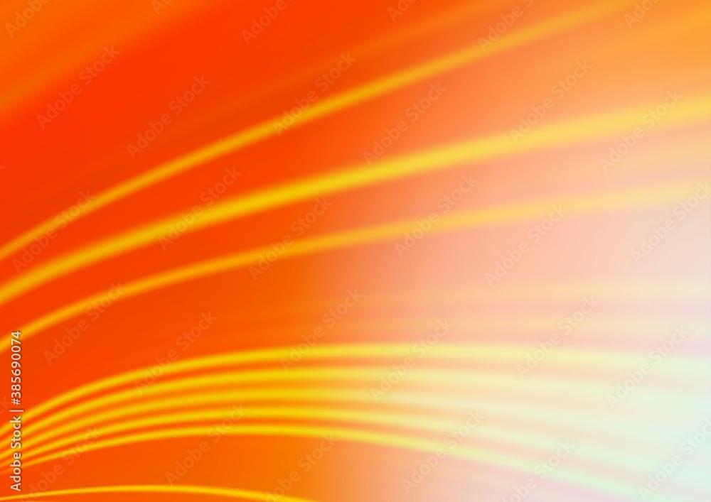 Light Orange vector blurred shine abstract template. Light Orange vector blurred shine abstract template.