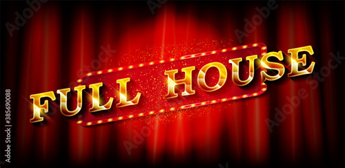 Full house. Illustration