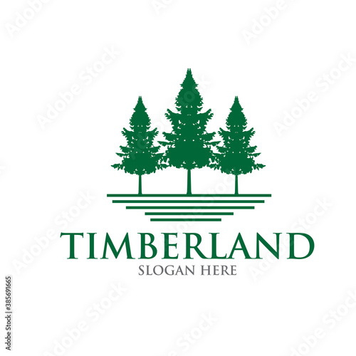 timberland forest green simple modern logo designs