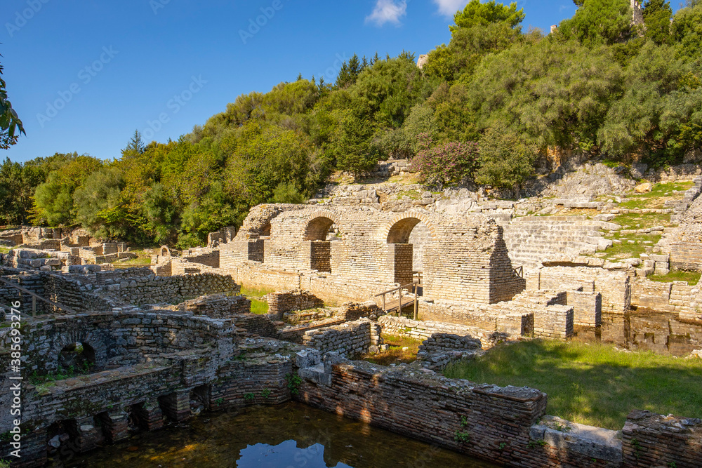 Complex the sanctuary of Asclepius in Butrint