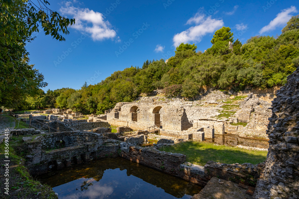 Complex the sanctuary of Asclepius in Butrint.