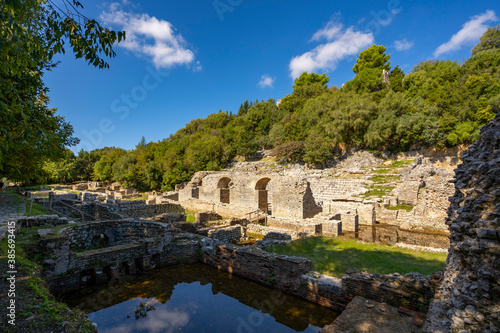 Complex the sanctuary of Asclepius in Butrint.