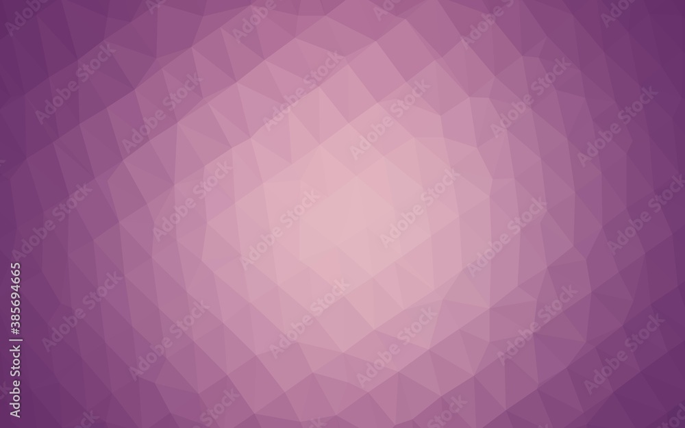Obraz premium Light Purple vector shining triangular background.