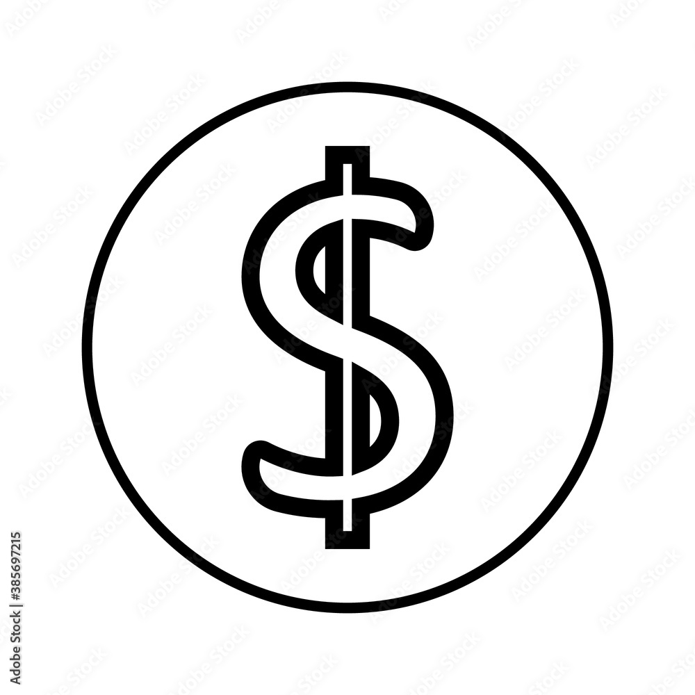 dollar sign icon vector graphic dollar sign icon vector graphic