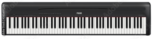 Electronic Piano 3D illustration or Rendering