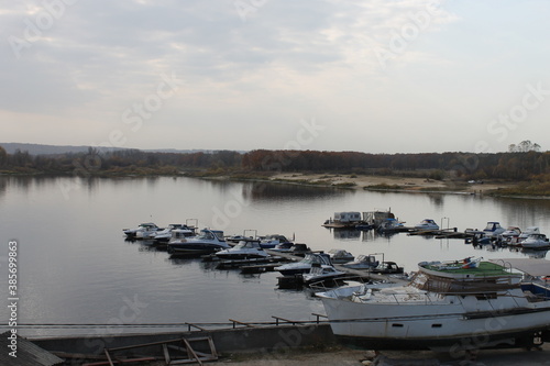 boats on the lake