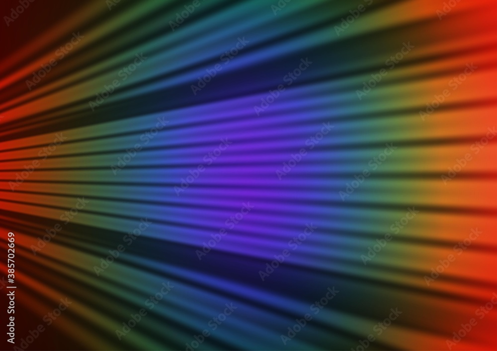 Dark Multicolor, Rainbow vector blurred shine abstract pattern.