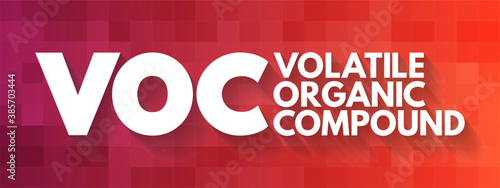 VOC - Volatile Organic Compound acronym, concept background