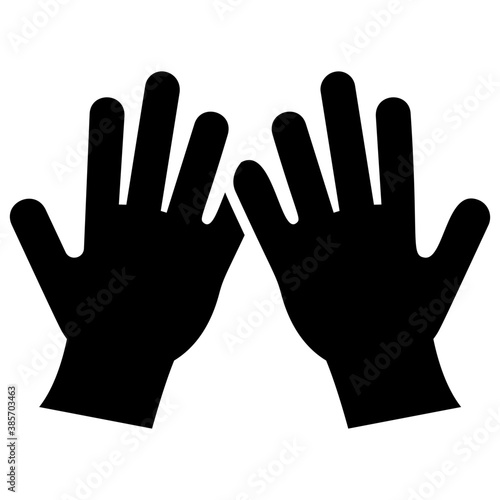 
Opened hands depicting palmistry 
