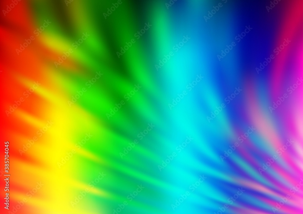 Fototapeta premium Light Multicolor, Rainbow vector abstract blurred pattern.