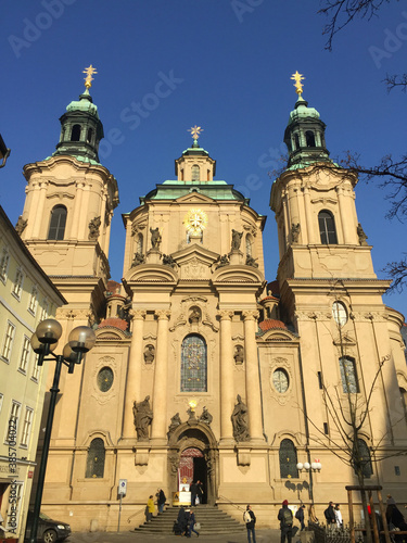 saint Nicholas church in Prague city, Czech Republic