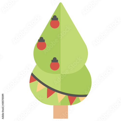 
spruce tree, christmas tree with lights and star
