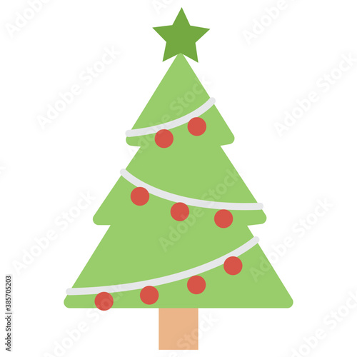  spruce tree, christmas tree with lights and star 