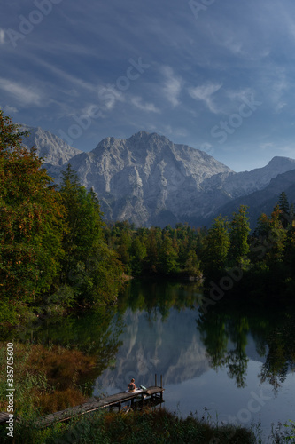  view of the mountain from the lake © Marek